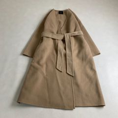 完売♡NORC ウールメルトン ノーカラーリバーコート ダブルフェイス
