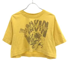 LANVIN ランバン 24SS Future コットンクロップドTシャツ  イエロー Sのサムネイル