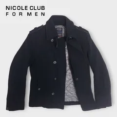 2025年最新】NICOLE CLUB FOR MEN メンズ ピーコート・ウールコートの