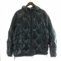 エンポリオアルマーニ EMPORIO ARMANI ダウンジャケット フード ロゴ モノグラム 黒タグ 50 L 紺 ネイビー 6K1B93 1NYWZ /MW ☆AA★のサムネイル