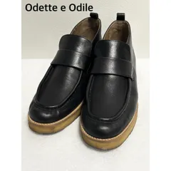 Odette e Odile　オデットエオディール　ブーティーローファーフラット35 2023年製　定価27,500円    ブラック　23.5    無地　カジュアル　送料込み　6460008