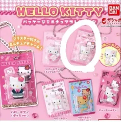 ハローキティ ミニチュア パッケージ キーホルダー ガチャ