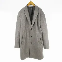 ザラマン ZARA MAN チェスターコート ロング 4WAY COAT ミックスグレー XL 44 アウター