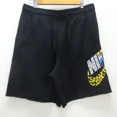 G■ナイキ/NIKE スウェットハーフパンツ/CL3011【L】黒/men's/87【中古】■