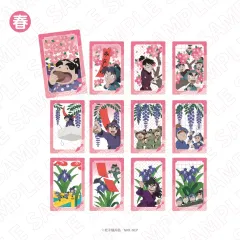 【新品】キャラカード 【ボックス】忍たま乱太郎 トレーディング花札柄クリアカード 春