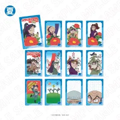 【新品】キャラカード 【ボックス】忍たま乱太郎 トレーディング花札柄クリアカード 夏