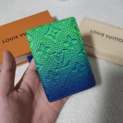 限定モデル/フルセット Louis Vuitton ルイヴィトン トゥーリゥーヨン オーガナイザー カードウォレット ブルー グリーン