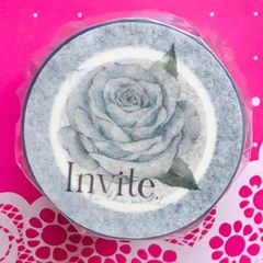 PET 锦瑟青花 6cm×5m 500cm/loop ダイカット加工 海外マスキングテープ