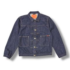 ADERERROR Fedo Coat Blue チェックノーカラーコート ロング