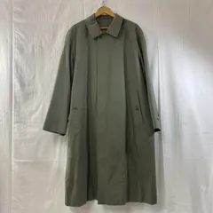 USED 古着 コート BURBERRYS' ライナー付きステンカラーコート オリーブグリーン ※名前刺繍有