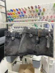 デニムベルト ブラックデニムスカート ペチコート 骨盤 超ミニ マイクロミニスカート