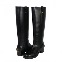 valentino 厚底　ロングブーツ　39 ブラック 23.5cm VALENTINO(ヴァレンティノ) ロングブーツ(レディース