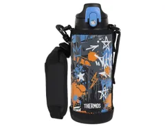 サーモス 水筒 真空断熱2ウェイボトル 0.8L/0.83L ブラックブルー 直飲み コップ付き 子供用 通園通学 FJJ-801WF BK-BL