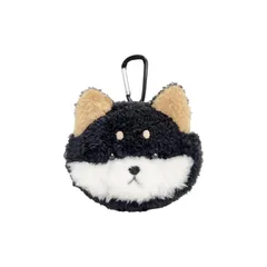 【BESTEVER】まある ミニポーチ 犬 黒柴 柴犬 Shiba Black 1