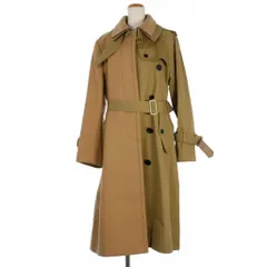 サカイ sacai ドッキングトレンチコート 切替 ロング丈 サイズ2 ベージュ 茶 19-04534のサムネイル