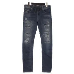 ディーゼル DIESEL THOMMER CB-NE デニム パンツ ジョグ ジーンズ ダメージ加工 インディゴ W28 ■ECT