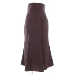 スナイデル SNIDEL ハイウエストヘムフレアスカート マーメイド ロング ミモレ 0 パープル SWFS215135 /GV ■GY43