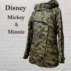 DisneyStore　ディズニー　ミッキー＆ミニー迷彩カモフラ　綿ジャケットM