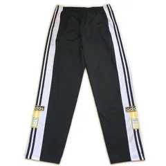 ブラックピンク着用 BLACKPINK着用 adibreak アディブレイク 古着 adidas アディダス トラックパンツ トレフォイルロゴ 3ライン ブラック L 259-246
