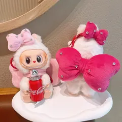 k*ん様 超希少ラブブLabubu1点モノ⭐︎ クロスパッチ服　3点セット k*ん様 超希少ラブブLabubu1点モノ⭐︎ クロスパッチ服 3点