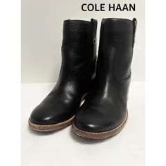 COLE HAAN　コールハーン　ショートブーツ　 5 1/2B    ブラック　無地　キレイめ   秋冬　送料込み　6460017