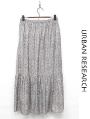 D536/美品 URBAN RESEARCH ティアードスカート フレア 花柄