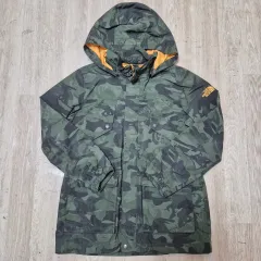 ザノースフェイス キッズ ミリタリー カモフラージュ フード ウィンドブレーカー