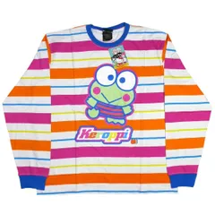 【M】新品 海外限定 日本未発売 けろけろけろっぴ ボーダー ロンT Tシャツ サンリオ NELLO KITTY AND FRIENDS ケロケロケロッピのサムネイル