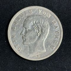 1908 ドイツ バイエルン オットー1世統治 鷲の紋章 5マルク銀貨 1908 ドイツ バイエルン オットー1世統治 鷲の紋章 5マルク銀貨 - メルカリ