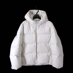 ユニクロ UNIQLO シームレスダウンパーカ 211-452309 ダウンジャケット フード ジップアップ XL オフ白 オフホワイト 大きいサイズ