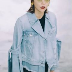 TENCEL DENIM SHORT TRENCH COAT - メルカリ