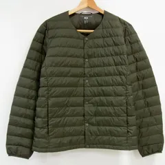 UNIQLO ユニクロ ウルトラライトダウン コンパクトジャケット ノーカラー カーディガン L メンズ 襟調節ボタン