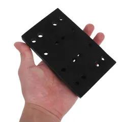 FRCOLOR スポンジクッションパッド バッファーパッド 緩衝材 研磨パッド サンドペーパードリルアタッチメント ハンドサンディングパッド サンダー交換パッド サンドペーパースポンジ Black 0