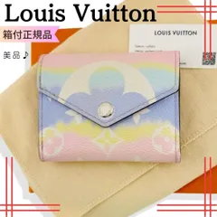 ルイヴィトン LVエスカル ポルトフォイユゾエ パステル系 　三つ折財布