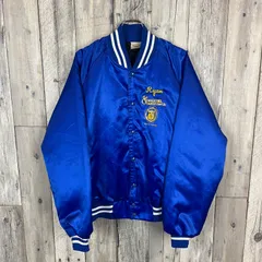 OLD AUBURN SPORTSWEAR 90s ヴィンテージ 米国製 ナイロン キルティング スタジャン ジャケット メンズ L サイズ