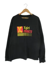 エックスガール x-girl ロング Tシャツ クルーネック プリント ロゴ サイズ2 黒 QQQのサムネイル