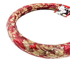 絆オリジナル【ビニール付金華山ダブルステッチハンドルカバー】ゴージャスな仕上がり♪（オスカーレッド）