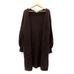 ビーミングバイビームス B:MING LIFE STORE by BEAMS カーディガン ロング丈 前開き 無地 ONE 茶 ブラウン /SY1