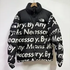 S Supreme x THE NORTH FACE ザノースフェイス 15FW レタリング Nuptse(ヌプシ) ダウン