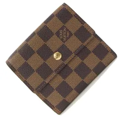  ルイヴィトン Wホック財布 ダミエ ポルトモネ ビエ