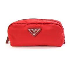 プラダ ポーチ 1N0175 レッド ナイロン 中古