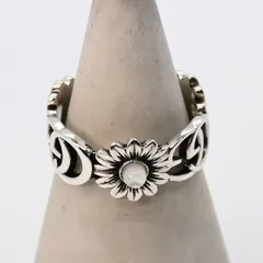 【研磨済】GUCCI ダブルG マザー・オブ・パール リング 15.5号 シルバー Ag925