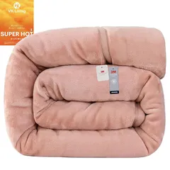 【新品】 Mensu シンサレート 毛布 シングル 冬用 【宇宙服調温中綿・3Mシンサレート全面使用】【SUPER HOT】2枚合わせ 五層構造 厚手 瞬間暖感 1.8KG 襟付き 掛け毛布 24時間持続制菌消臭 フランネル 洗える 保温 静電気防止 ピン 1