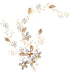 fogman 髪飾り ヘッドドレス ヘアアクセサリ ブライダル 花嫁 ゴージャス かわいい 花 洋風