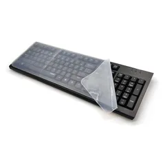 サムコス デスクトップ PC キーボード プロテクター 極薄 高い透明感 防水 静音 防塵 耐磨 シリコンキーボードカバー 1719インチ（445x140mm）対応可能 パソコンキーボードプロテクター（2枚入り）