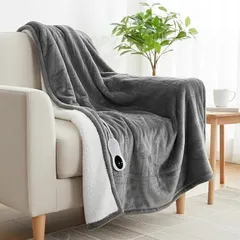 【新品】 Herarimi 電気毛布 敷き 掛け兼用 ダニ退治 丸洗い 130×188cm【10段階温度調整 3段タイマー 】電気毛布 省エネ 過熱保護 フランネル 節電 キャンプ/車中泊対応 掛け敷き兼用 両面使用可能 0