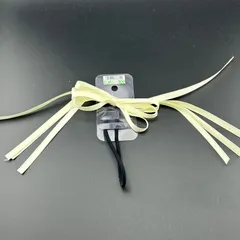 【新品】ヘアアクセサリー ヘアゴム リボン イエロー 大きめ キレイ◆