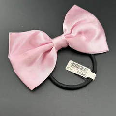 【新品】ヘアアクセサリー ヘアゴム ピンク リボン シンプル 可愛い 大きめ◆