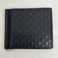 GUCCI グッチ 財布 二つ折り マネークリップ マイクログッチシマレザー 544478