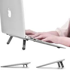 nediea ノートパソコンスタンド デスク用 ノートパソコン冷却 PCスタンド 貼り付け キーボードライザー 人間工学に基づいたノートパソコンエレベーター デスク用 ノートパソコンライザー MacBook Air Pro Dell HP Lenovo M 0